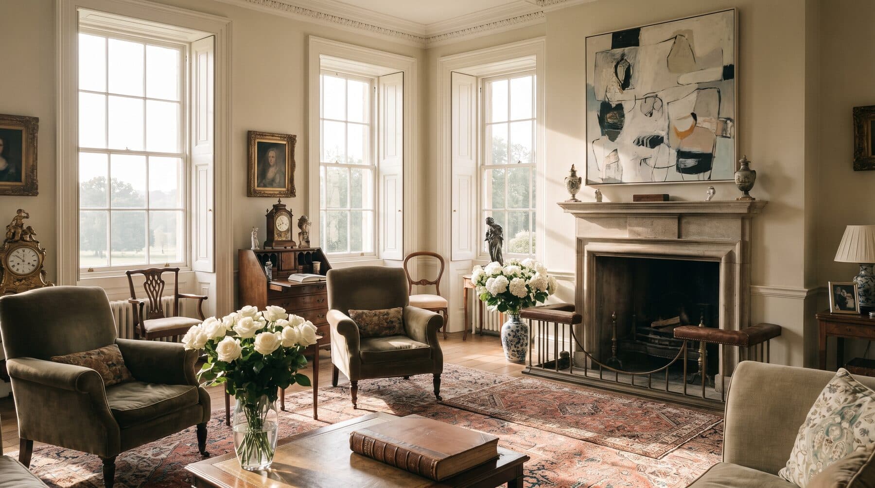 A settled home interior