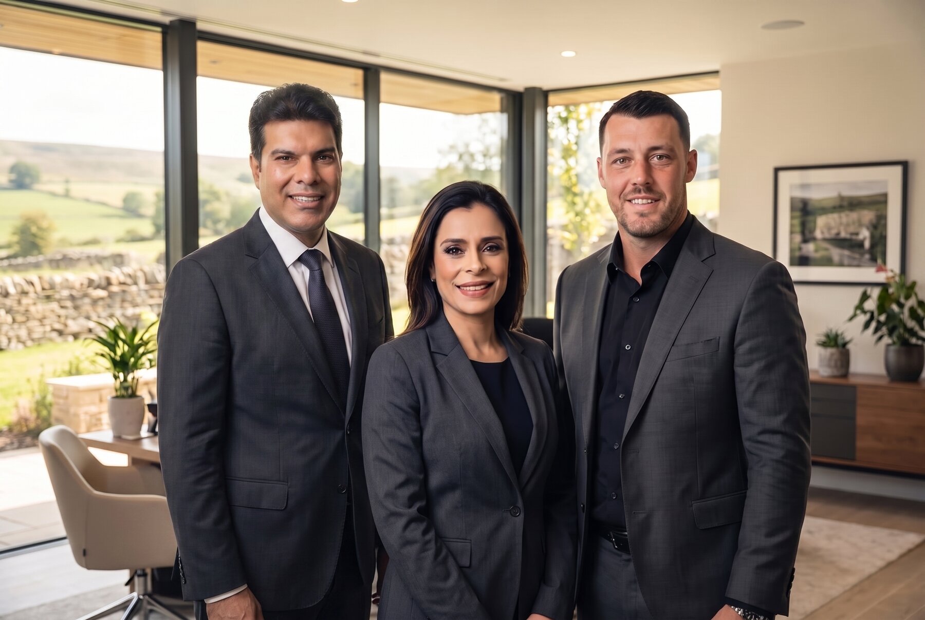 The directors of H Prestige Estates: Harpreet, Ravneet and Ben